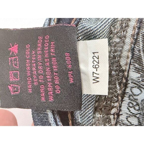 Rock & Roll Denim Riding Bootcut Jeans Womens Size 30 x34 Dark Wash Western Cowg - Picture 5 of 12